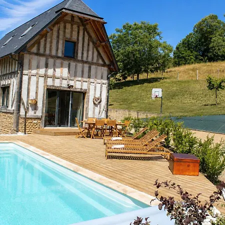 De Charme Avec Piscine Et Vue Panoramique - 6-8 Pers Pays D'auge Vimoutiers